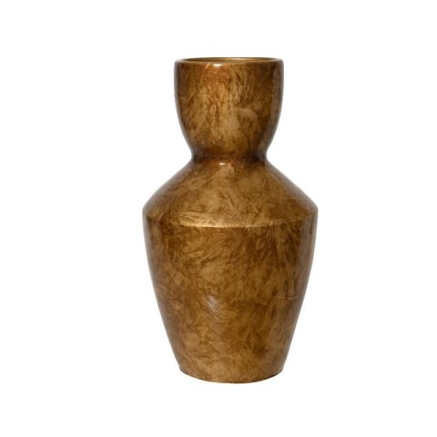 VASO TERRACOTTA BROWN GOLD H.30 D.19